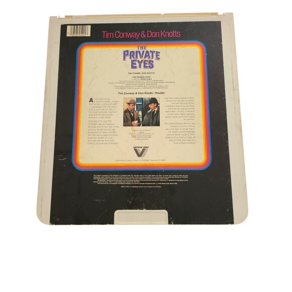 1980s Vintage CED System Video Lot 3 Movie - The Private Eyes, Amateur, Stuntman - Picture 5 of 7